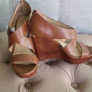 Michael Kors Brown Wedge Sandle